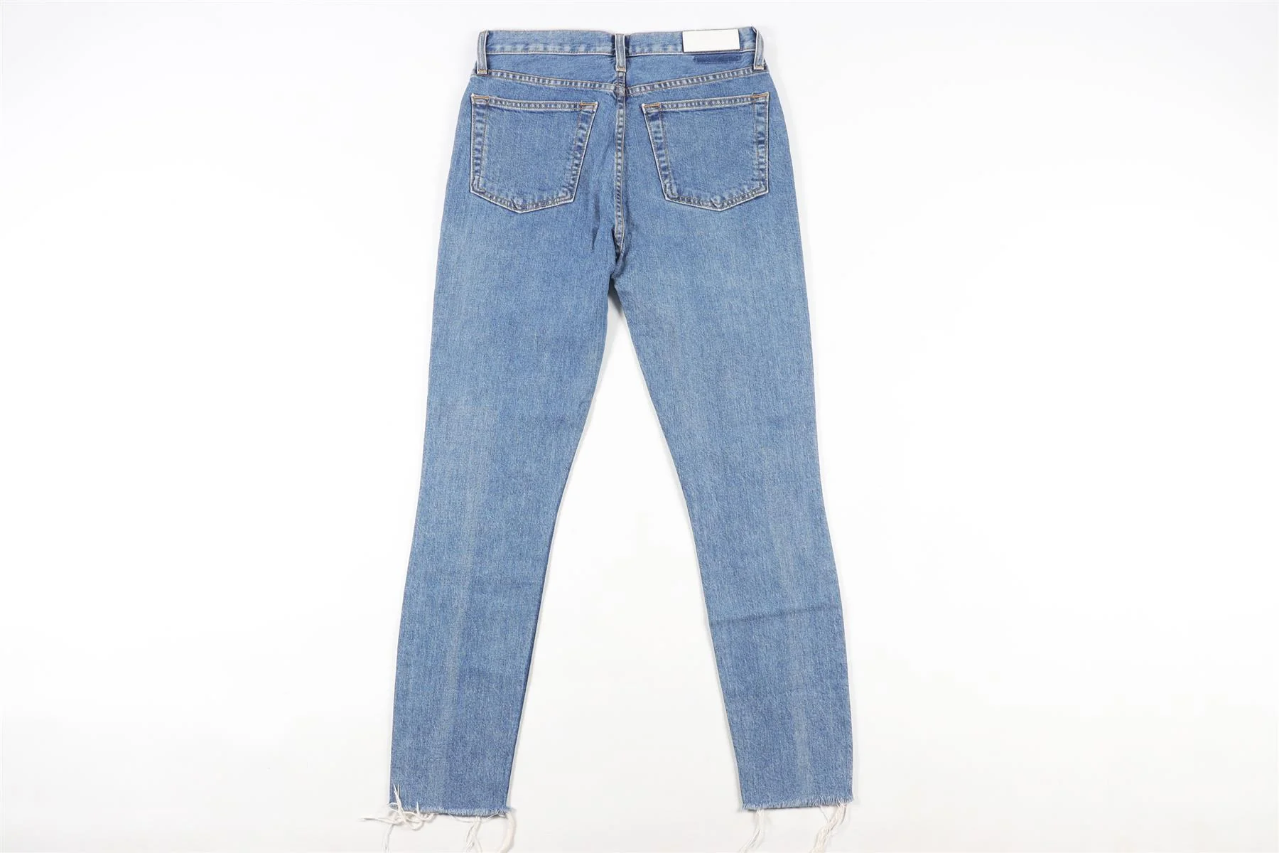 RE/DONE BLUE HIGH WAIST SKINNY JEANS W28 UK 10 - Image 4