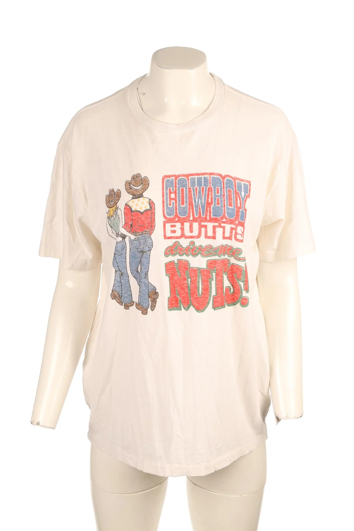 RE/DONE CREAM COTTON T-SHIRT XSMALL - Image 2