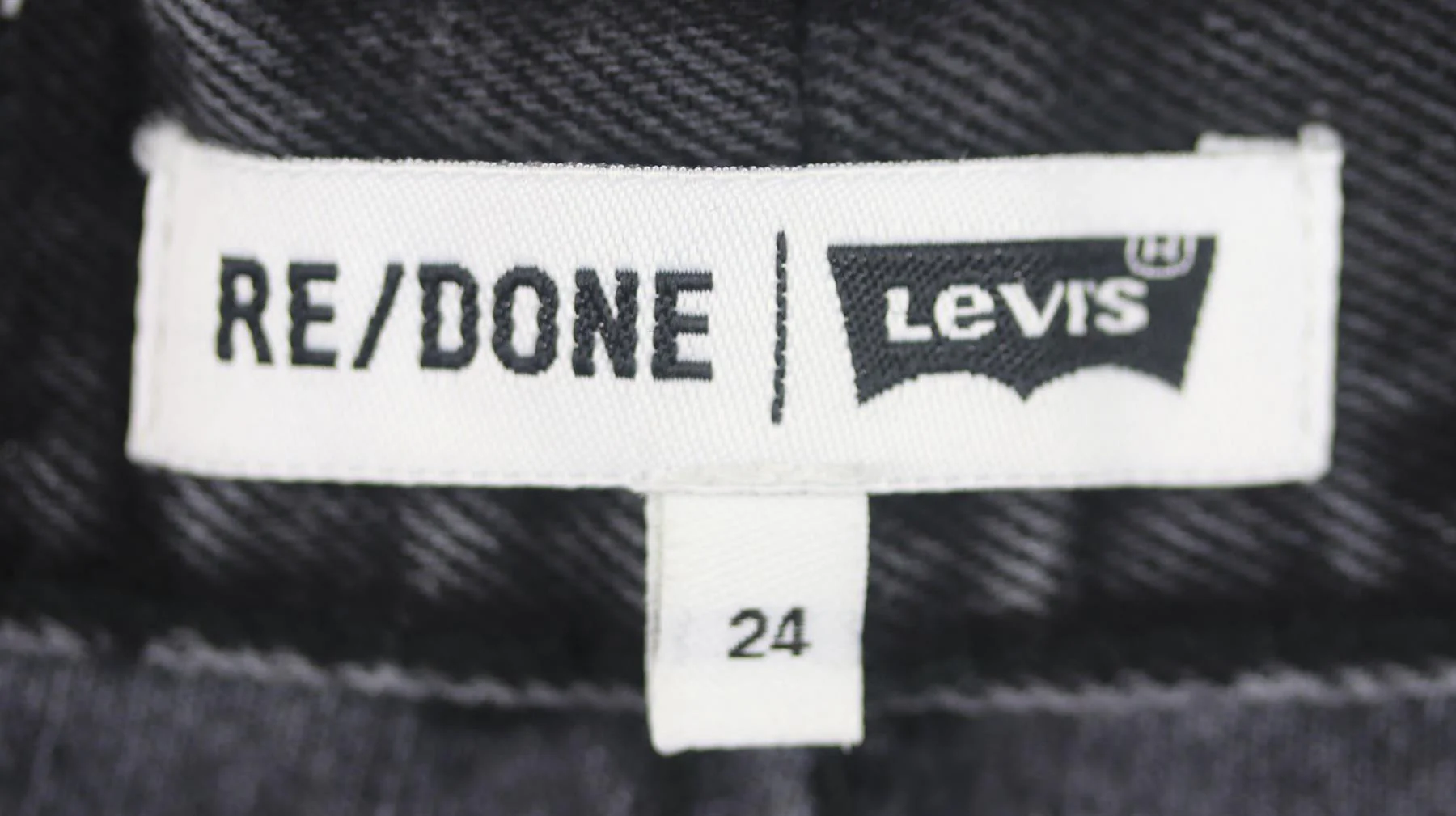 RE/DONE DISTRESSED HIGH WAISTED DENIM SHORTS W24 UK 6 - Image 7