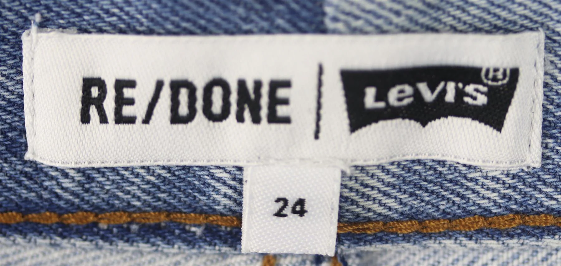 RE/DONE DISTRESSED HIGH WAISTED DENIM SHORTS W24 UK 6 - Image 7