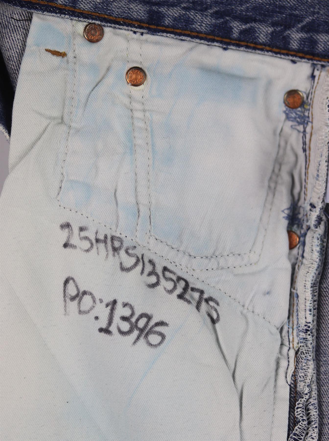 RE/DONE DISTRESSED HIGH WAISTED DENIM SHORTS W25 UK 6/8 - Image 7
