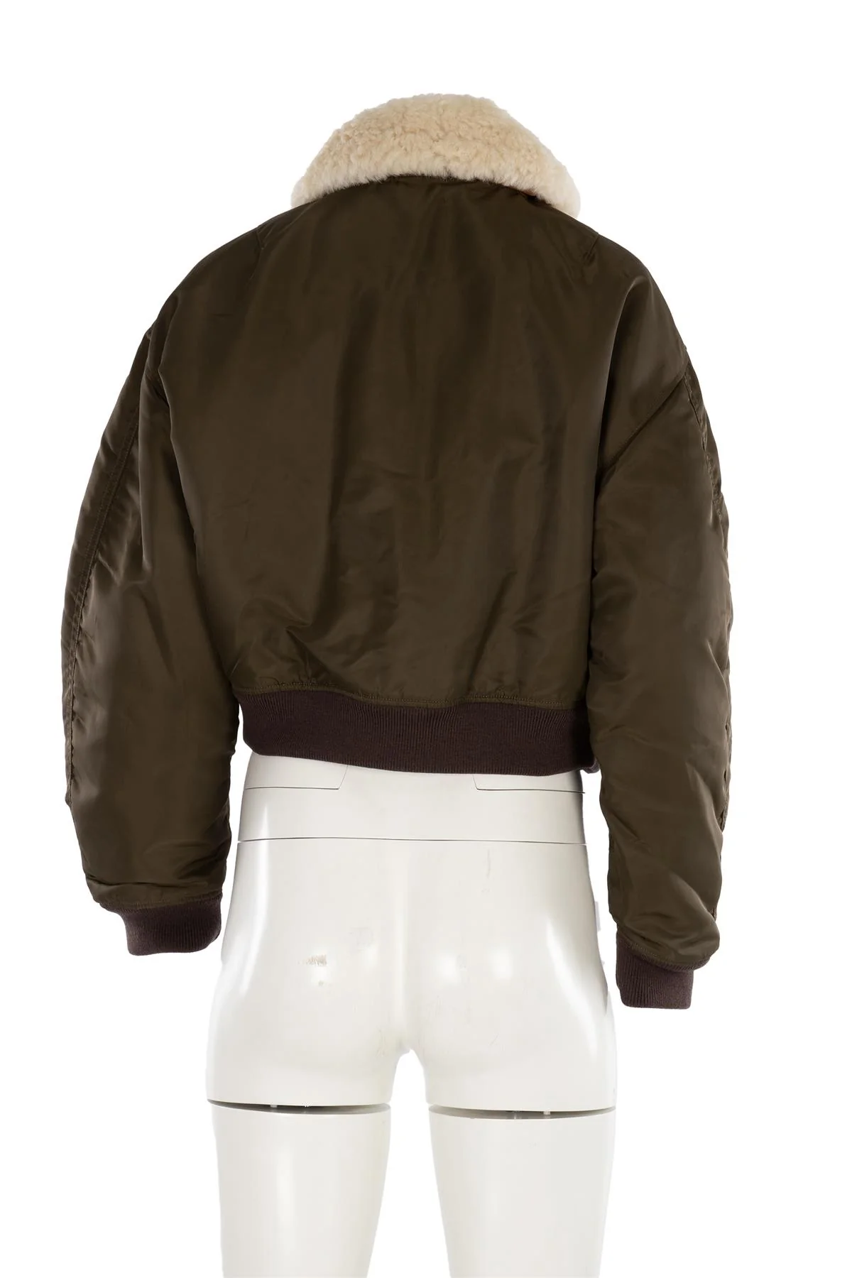 RE/DONE GREEN SHELL BOMBER JACKET XSMALL - Image 4
