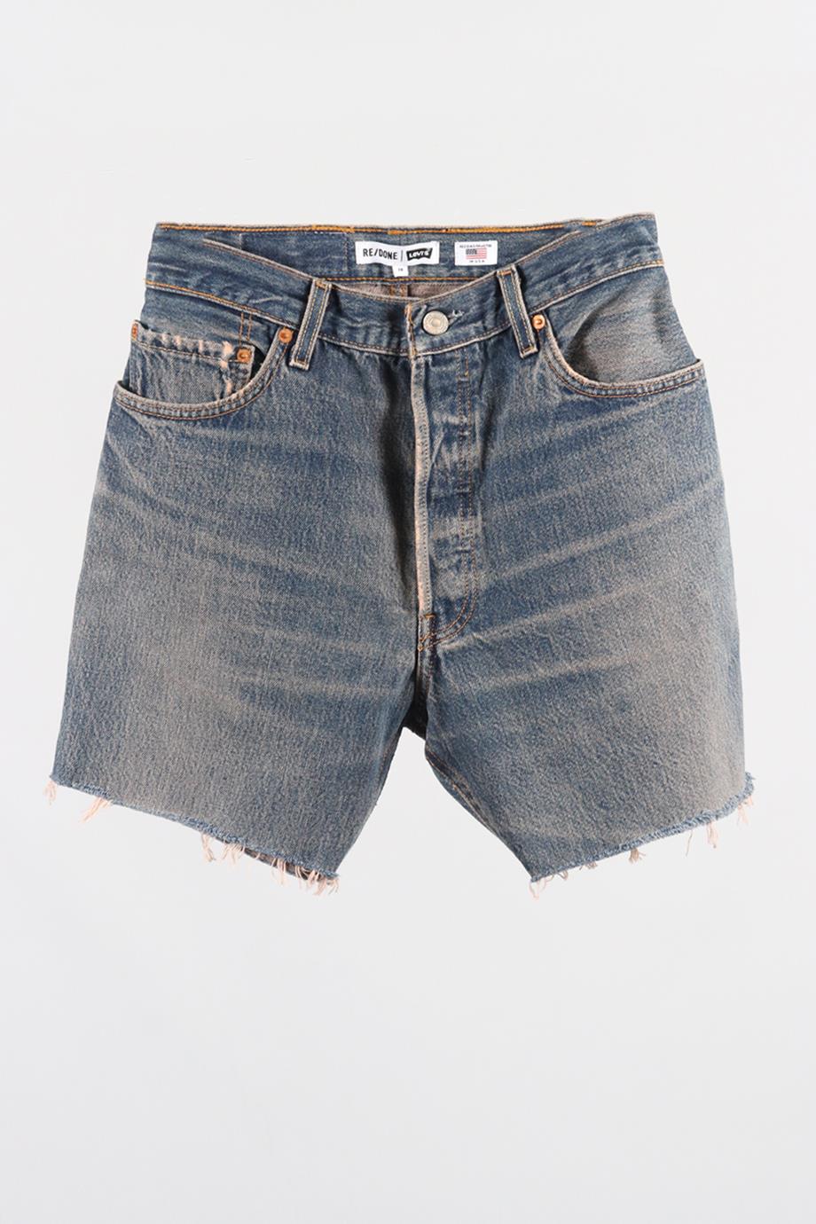 RE/DONE HIGH RISE DENIM SHORTS W24 UK 6 - Image 2