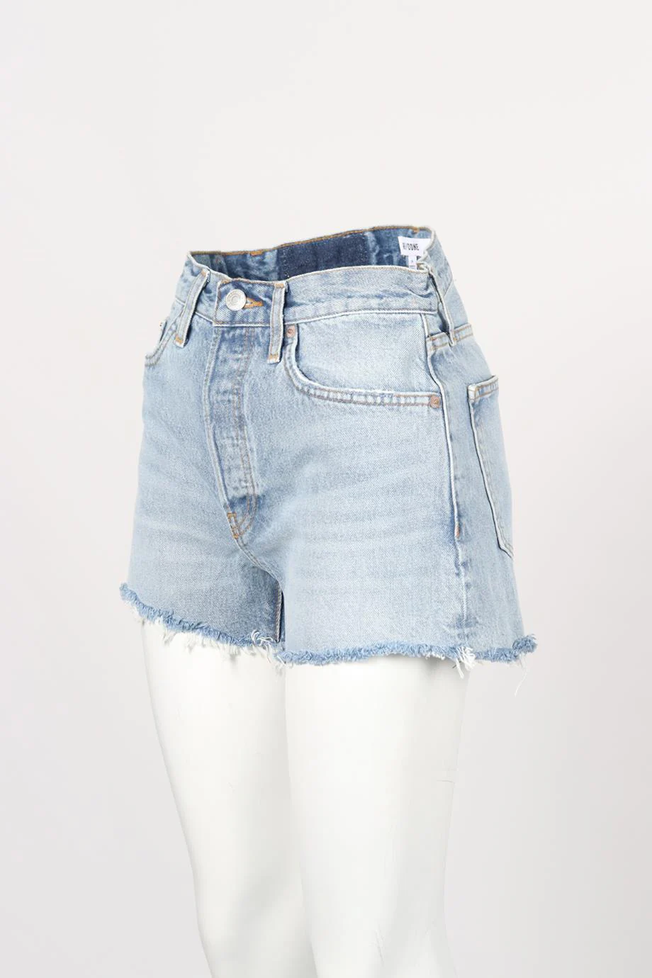 RE/DONE HIGH RISE DENIM SHORTS W25 UK 6-8 - Image 3