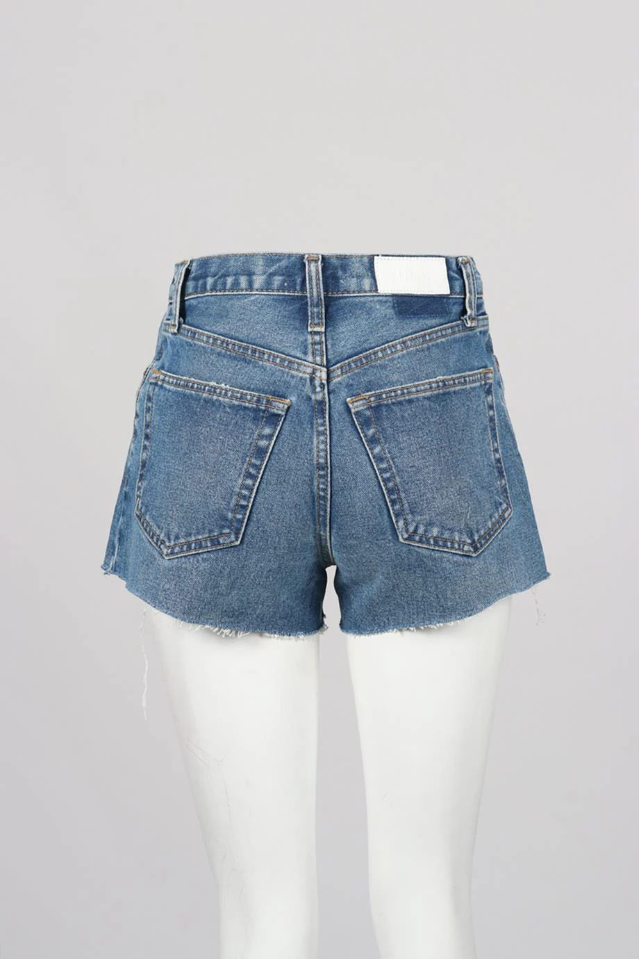 RE/DONE HIGH RISE DENIM SHORTS W25 UK 6-8 - Image 4