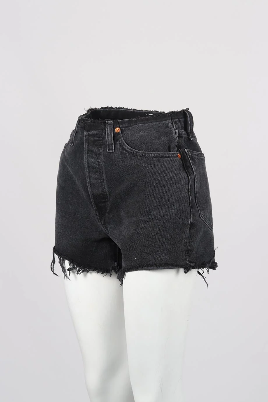 RE/DONE HIGH RISE DENIM SHORTS W25 UK 6-8 - Image 3