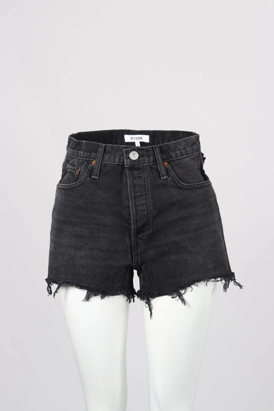 RE/DONE HIGH RISE DENIM SHORTS W25 UK 6-8 - Image 2