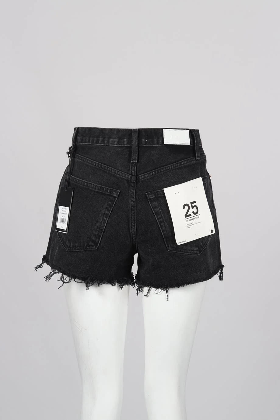 RE/DONE HIGH RISE DENIM SHORTS W25 UK 6-8 - Image 4
