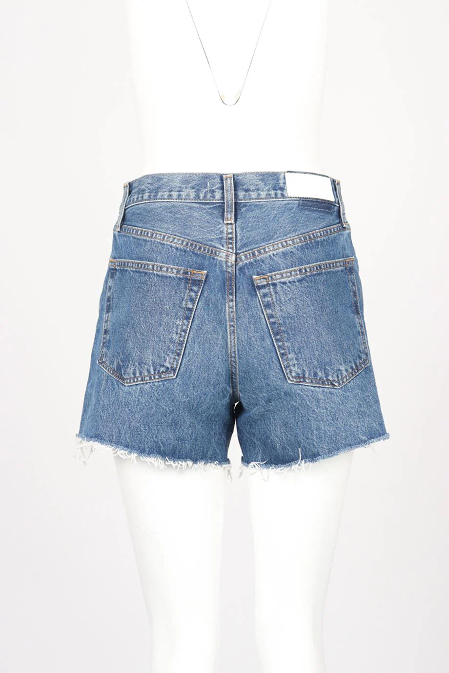 RE/DONE HIGH RISE DENIM SHORTS W25 UK 6-8 - Image 4