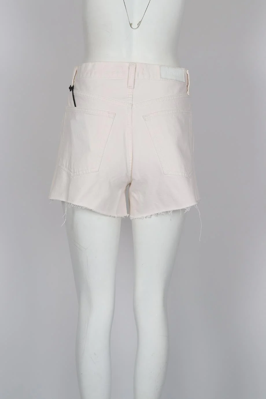 RE/DONE HIGH RISE DENIM SHORTS W25 UK 6-8 - Image 4