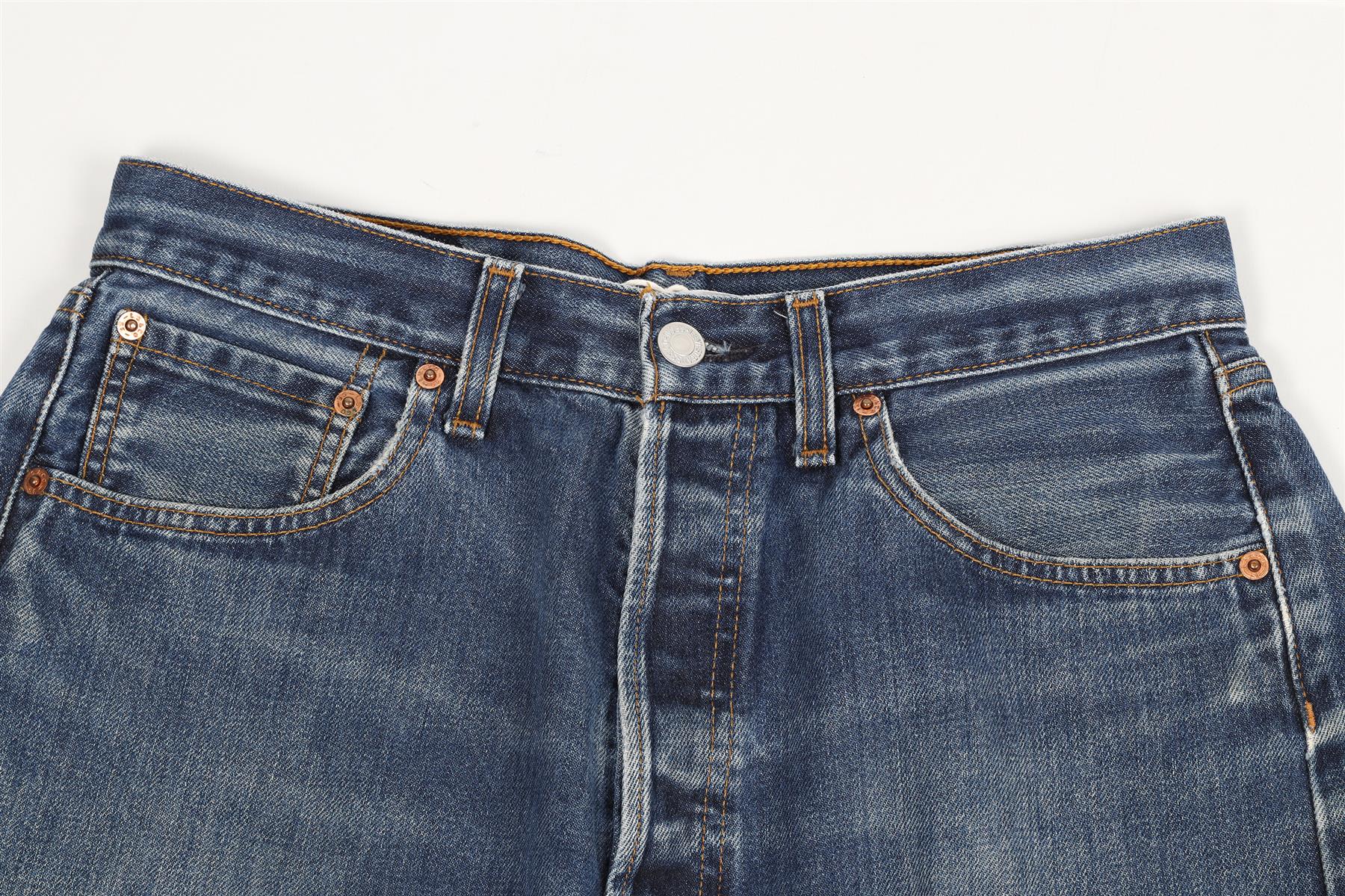 RE/DONE HIGH RISE DENIM SHORTS W27 UK 8-10 - Image 3