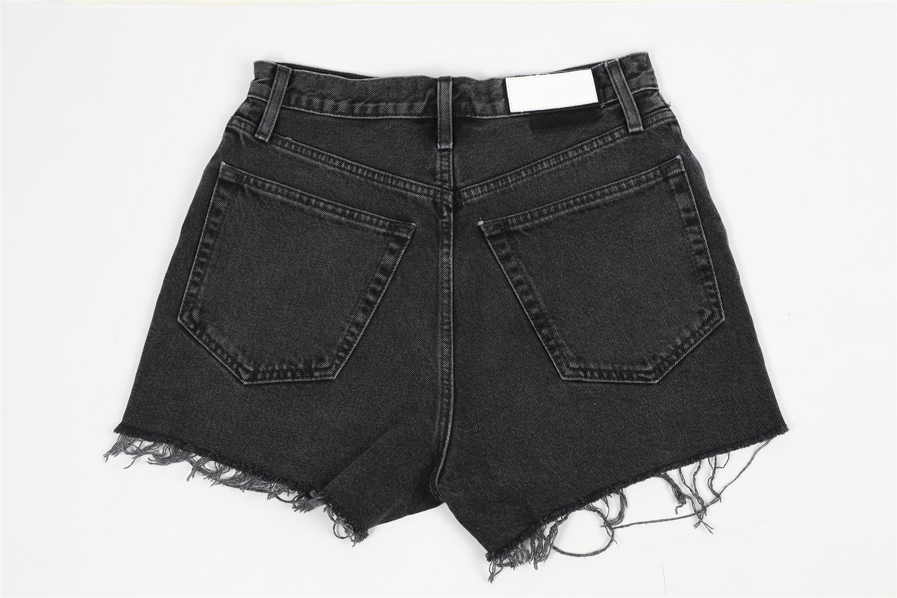 RE/DONE HIGH RISE DENIM SHORTS W27 UK 8-10 - Image 4