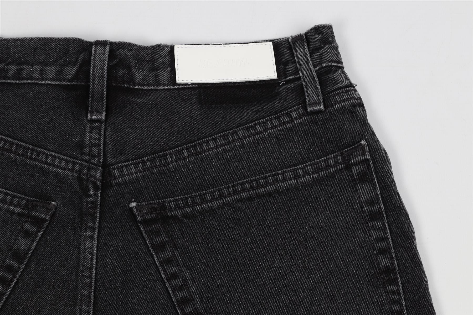 RE/DONE HIGH RISE DENIM SHORTS W27 UK 8-10 - Image 5