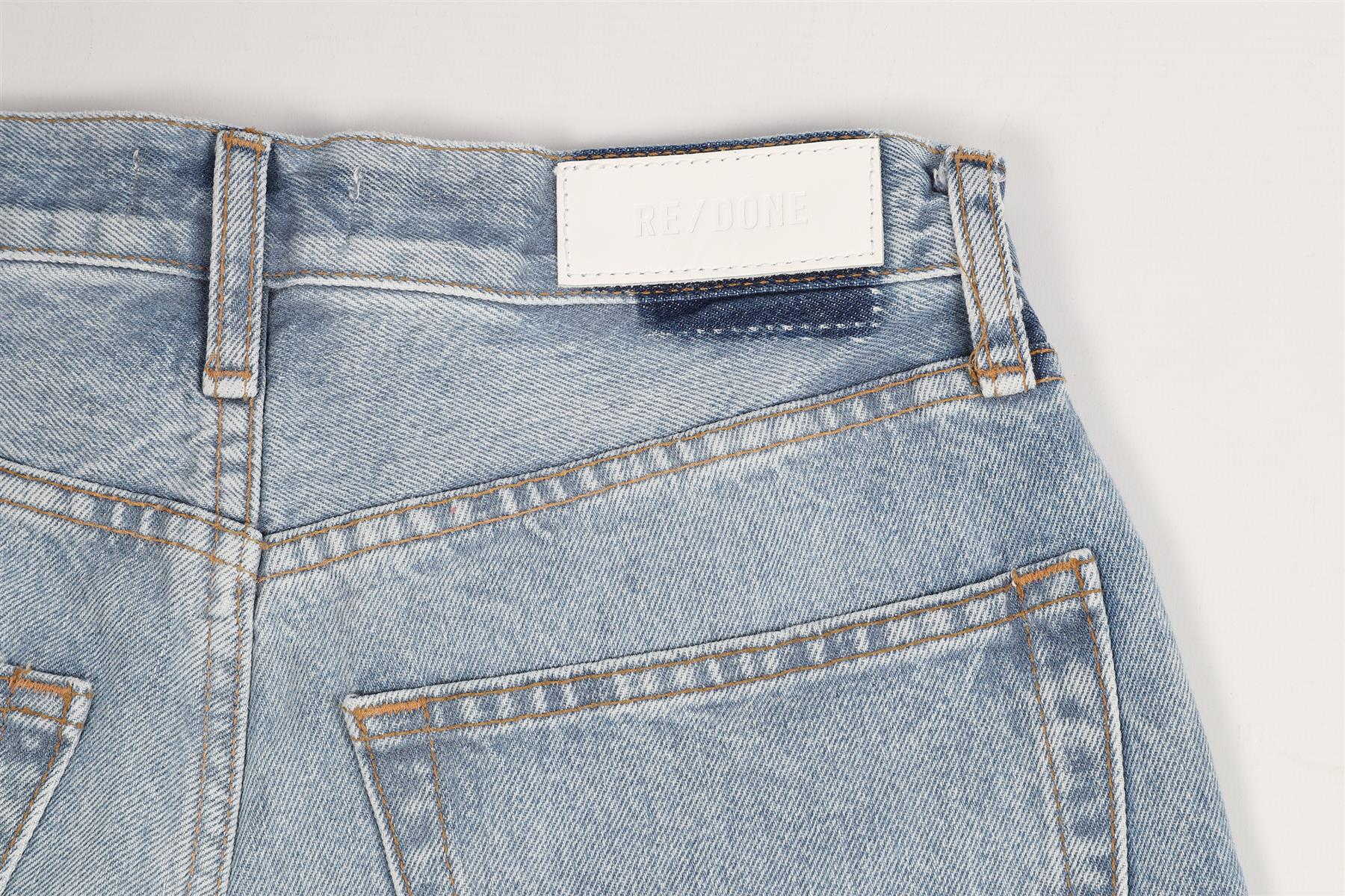 RE/DONE HIGH RISE DENIM SHORTS W27 UK 8-10 - Image 5
