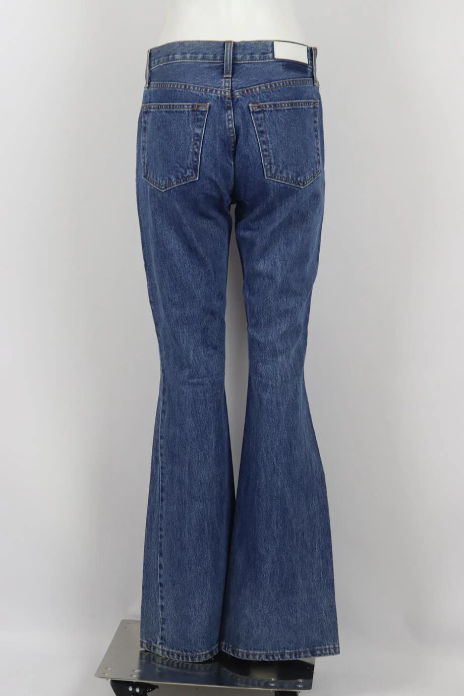 RE/DONE HIGH RISE FLARED DENIM JEANS W29 UK 10/12 - Image 4