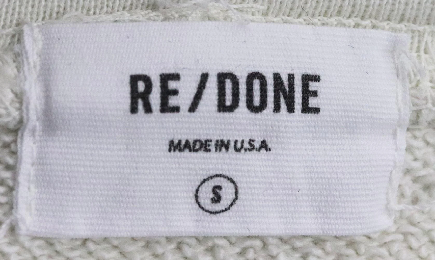 RE/DONE PRINTED COTTON TERRY HOODIE SMALL - Image 5