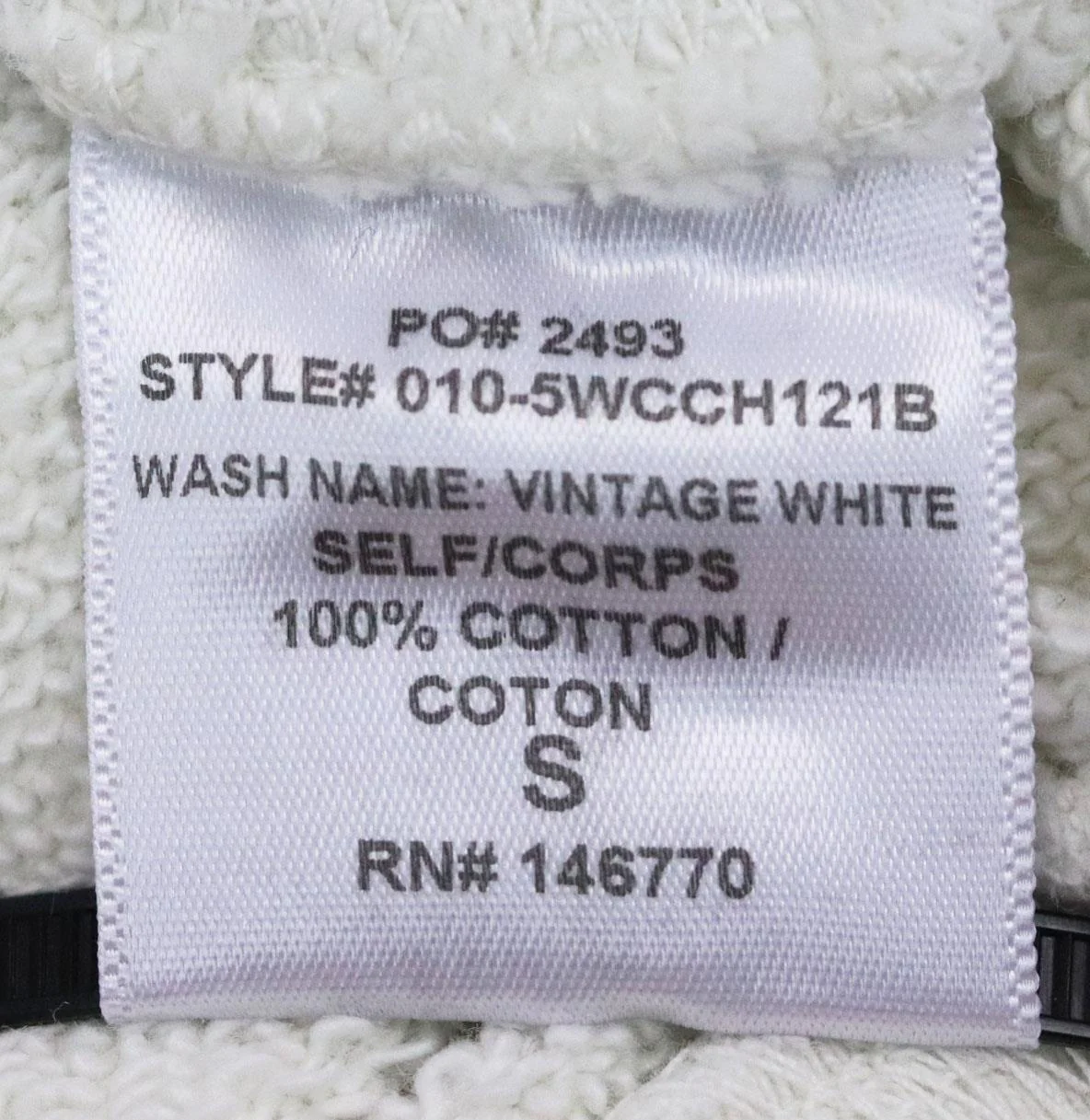 RE/DONE PRINTED COTTON TERRY HOODIE SMALL - Image 6