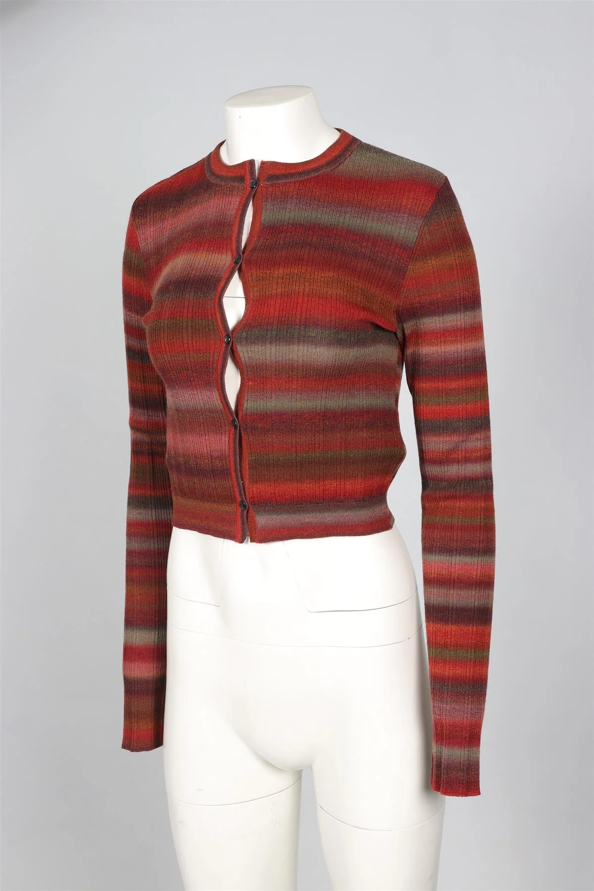 RE/DONE RED WOOL CARDIGAN SMALL - Image 3
