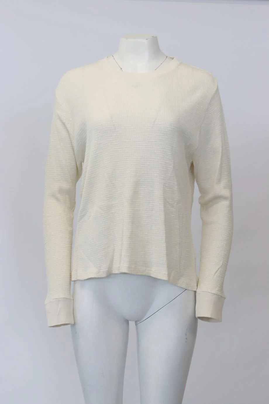 RE/DONE WAFFLE KNIT COTTON TOP MEDIUM - Image 2