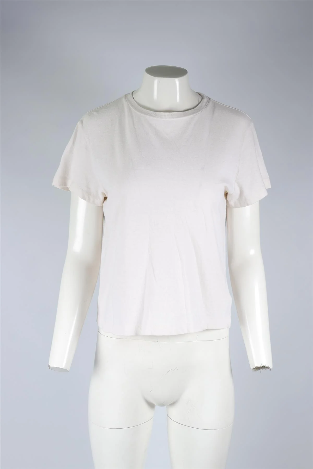 RE/DONE WHITE COTTON T-SHIRT MEDIUM - Image 2