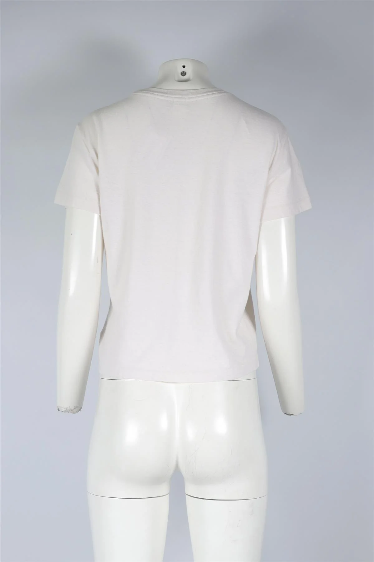 RE/DONE WHITE COTTON T-SHIRT MEDIUM - Image 4