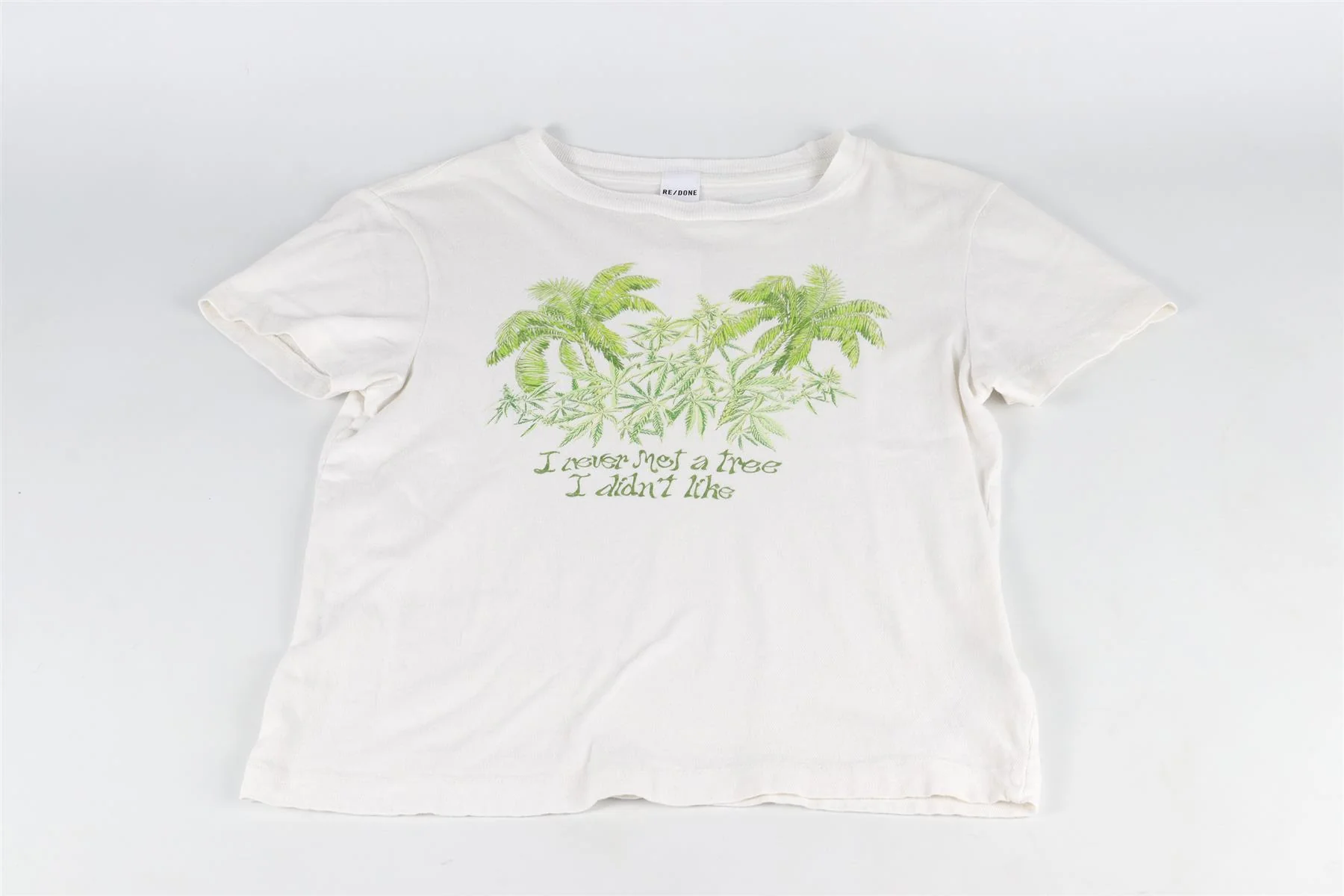 RE/DONE WHITE COTTON T-SHIRT SMALL - Image 2