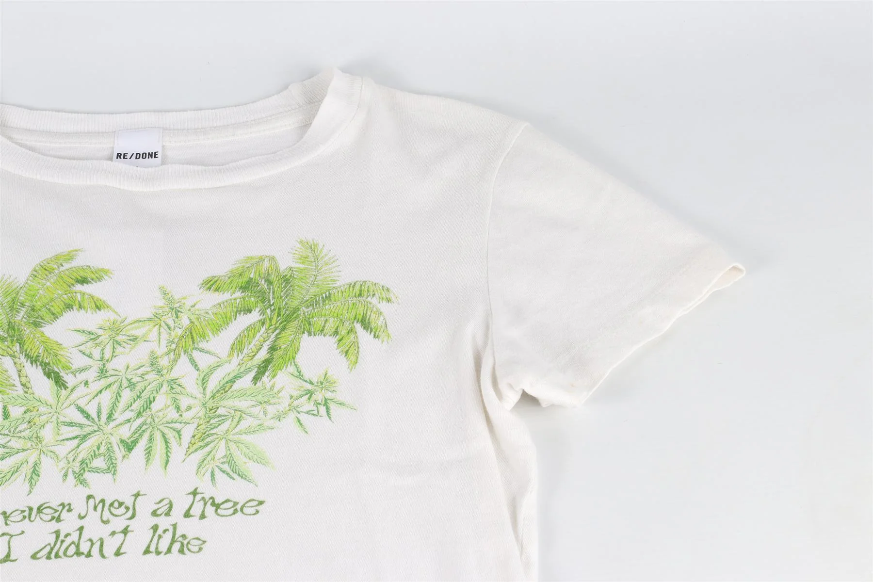 RE/DONE WHITE COTTON T-SHIRT SMALL - Image 4