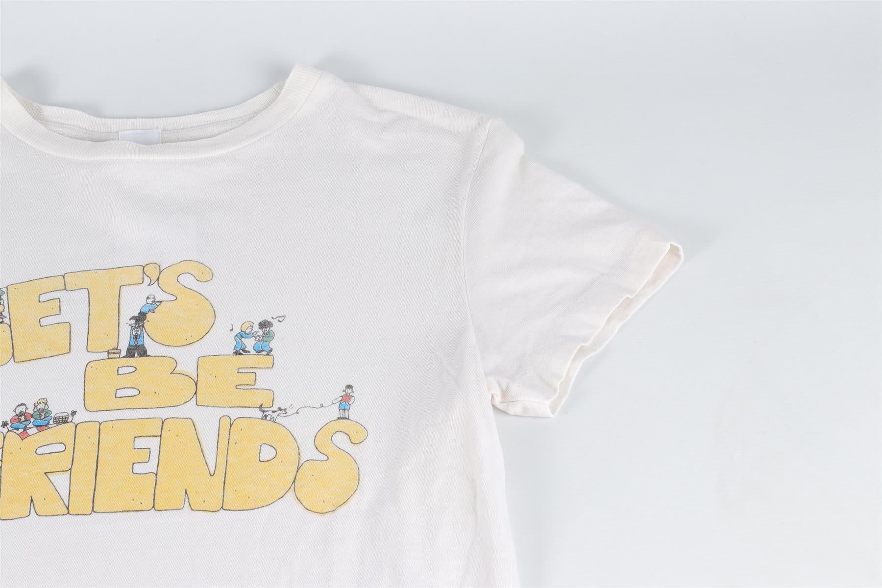 RE/DONE WHITE COTTON T-SHIRT XSMALL - Image 4