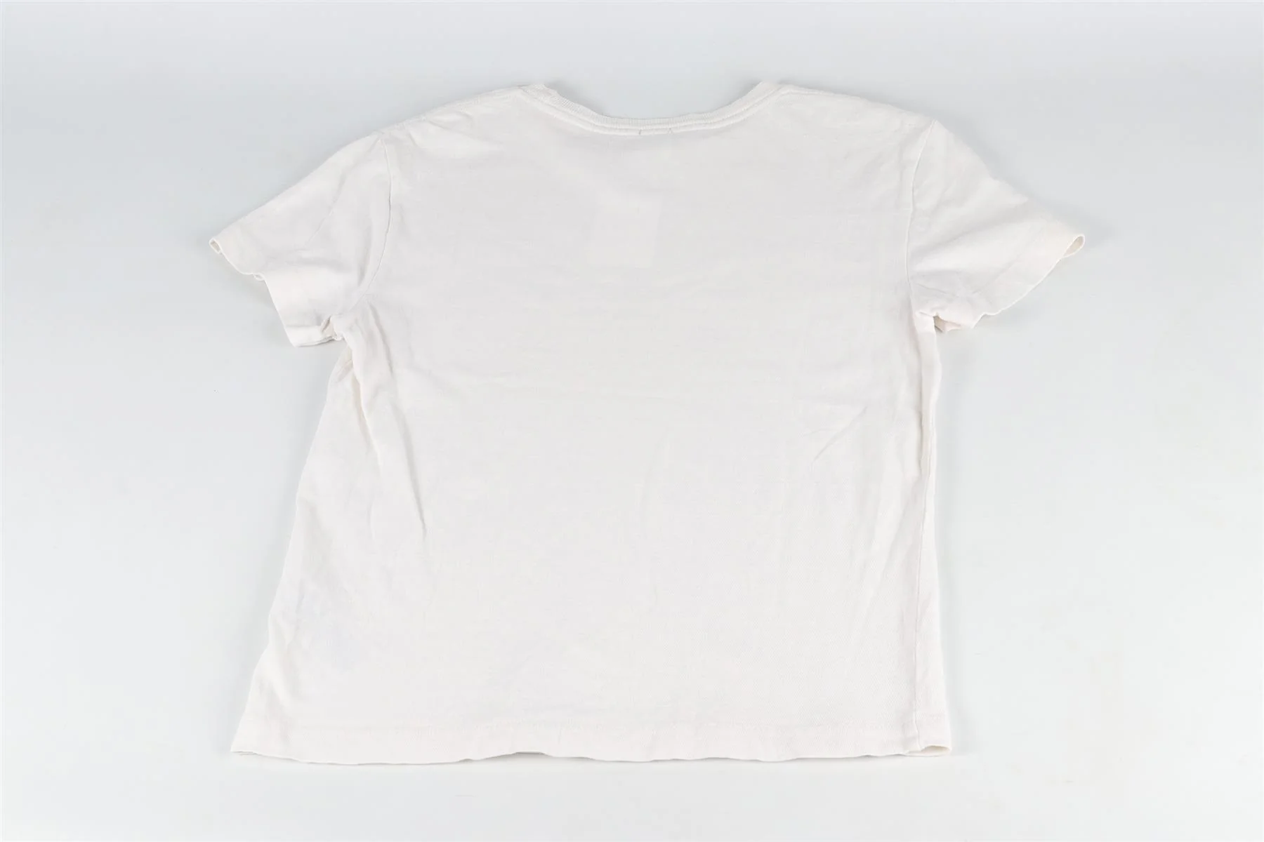 RE/DONE WHITE COTTON T-SHIRT XSMALL - Image 5