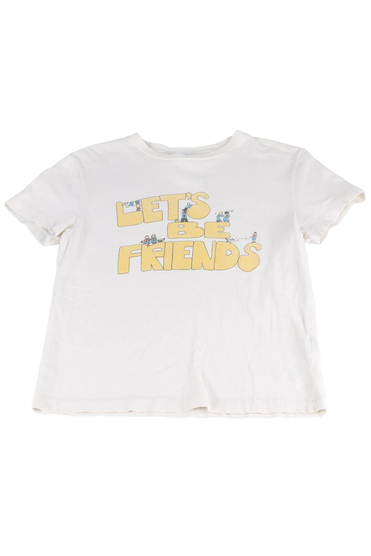 RE/DONE WHITE COTTON T-SHIRT XSMALL - Image 6