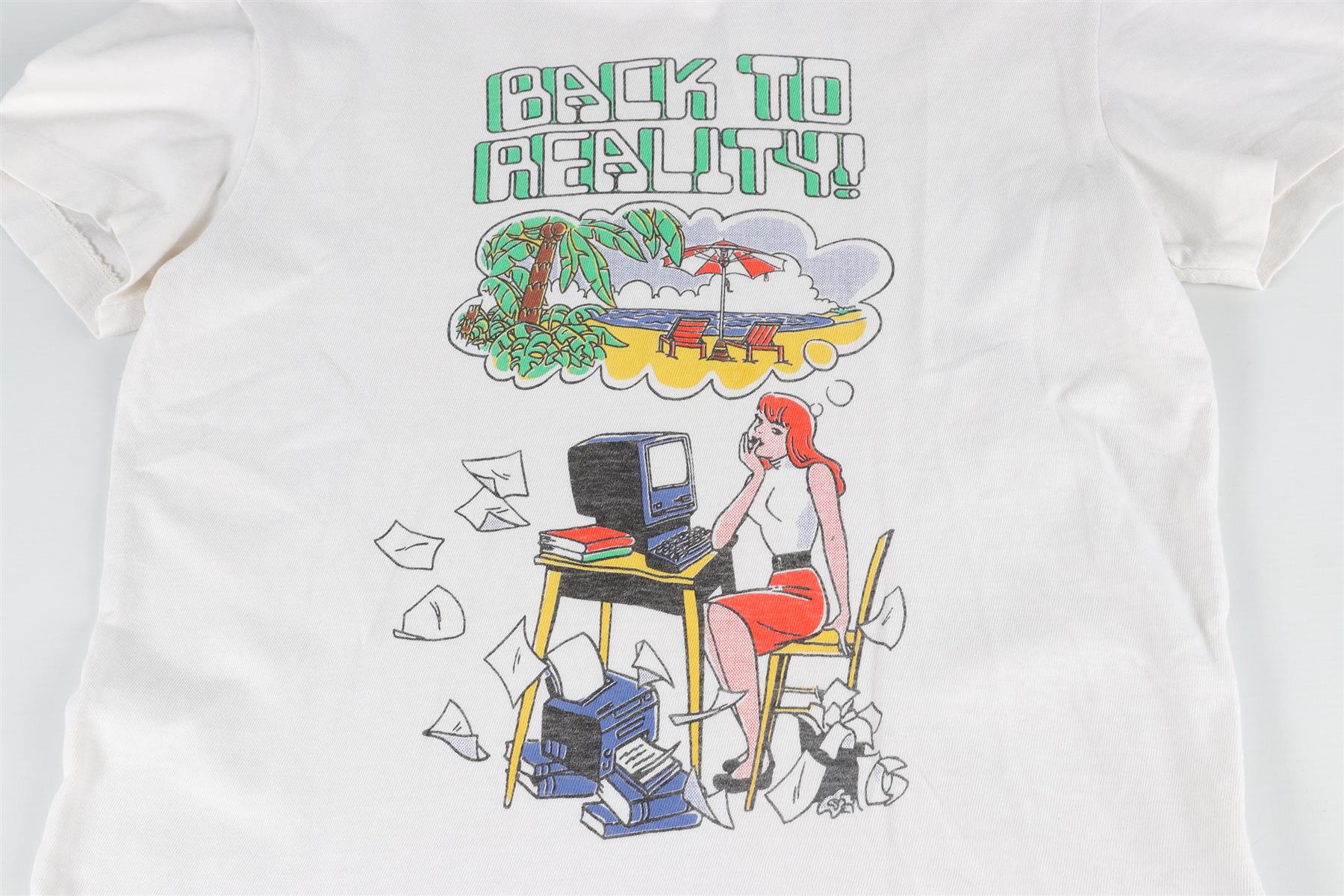 RE/DONE WHITE COTTON T-SHIRT XSMALL - Image 3