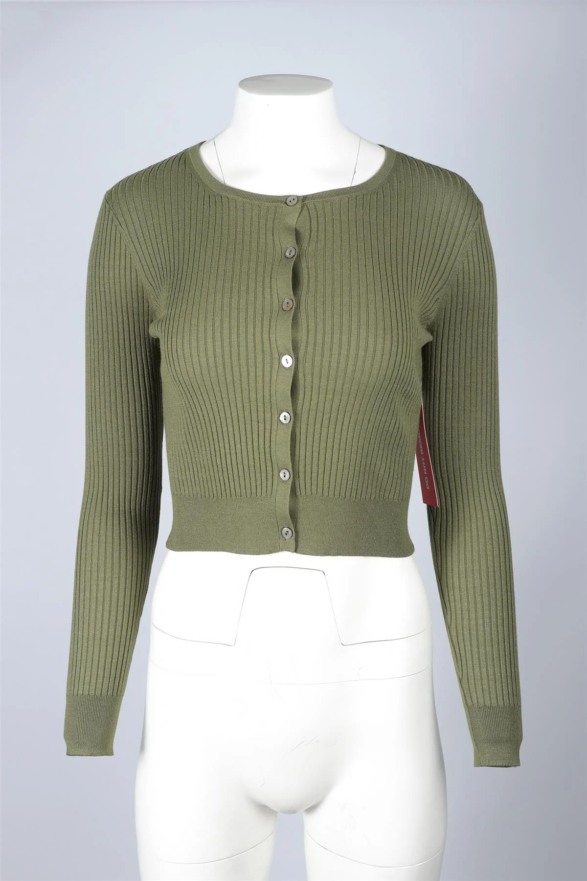 REALISATION PAR GREEN KNIT CARDIGAN XSMALL - Image 2