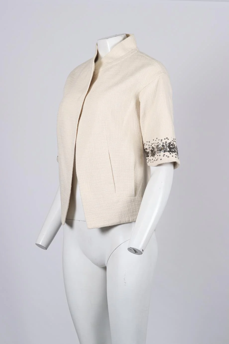 REBECCA TAYLOR COTTON JACKET US 0 UK 4 - Image 3
