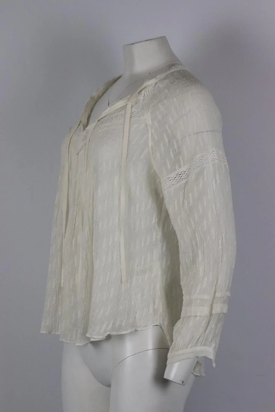 REBECCA TAYLOR SILK CHIFFON BLOUSE US 6 UK 10 - Image 3