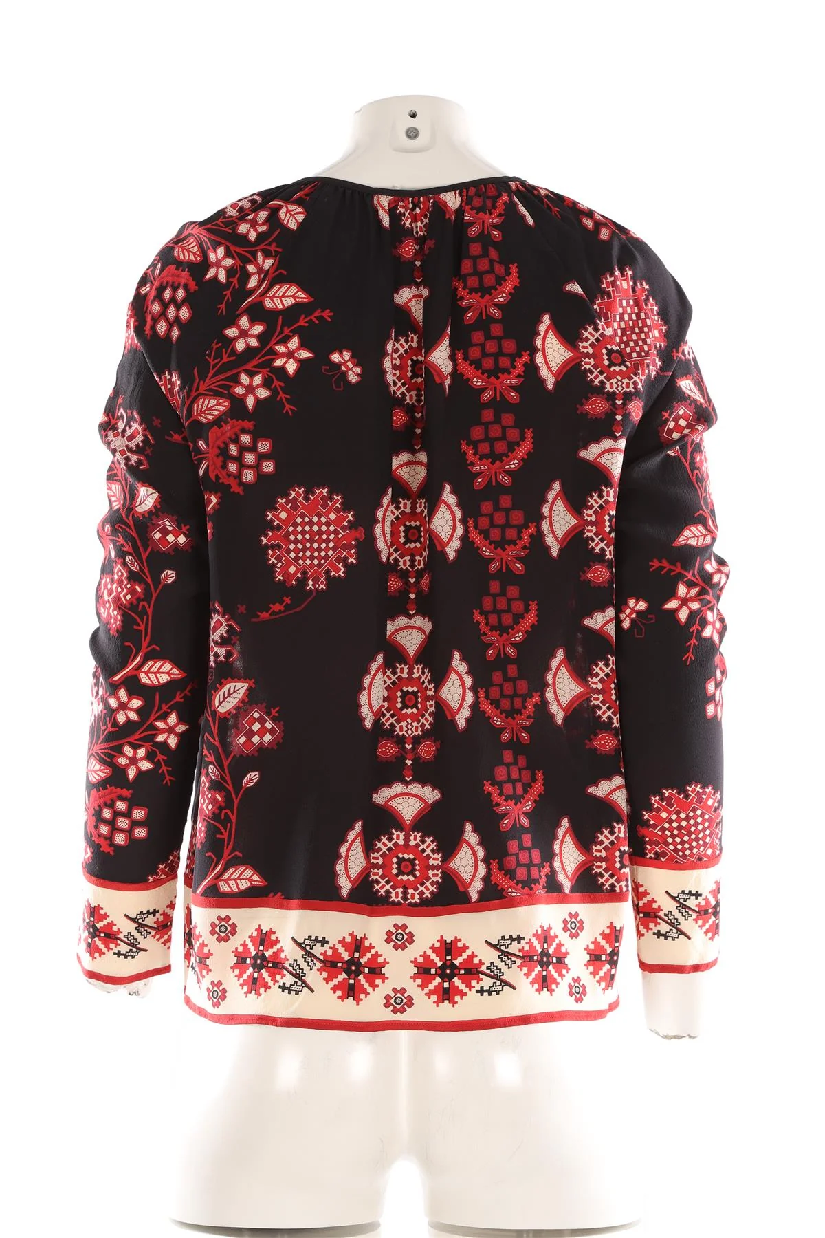 RED VALENTINO BLACK SILK TOP IT 38 UK 6 - Image 4