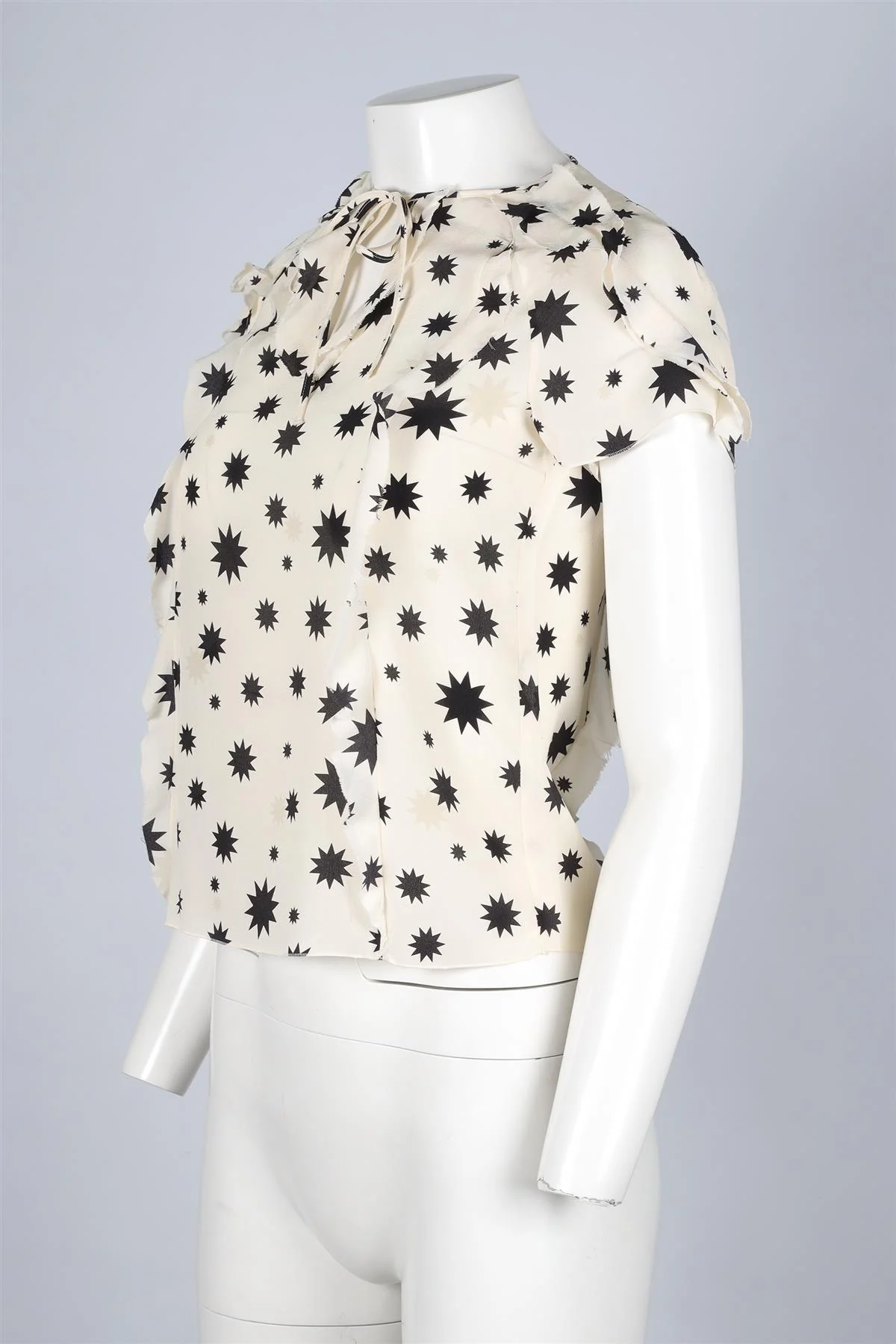 RED VALENTINO CREAM SILK TOP XSMALL - Image 3
