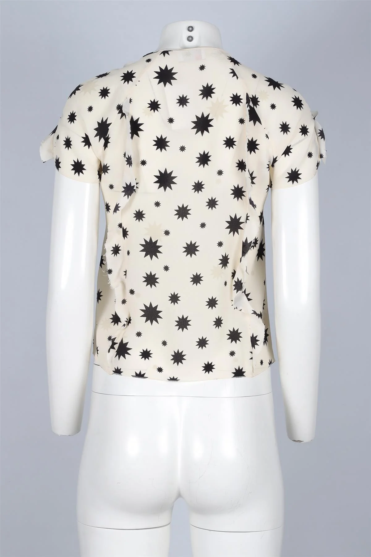 RED VALENTINO CREAM SILK TOP XSMALL - Image 4