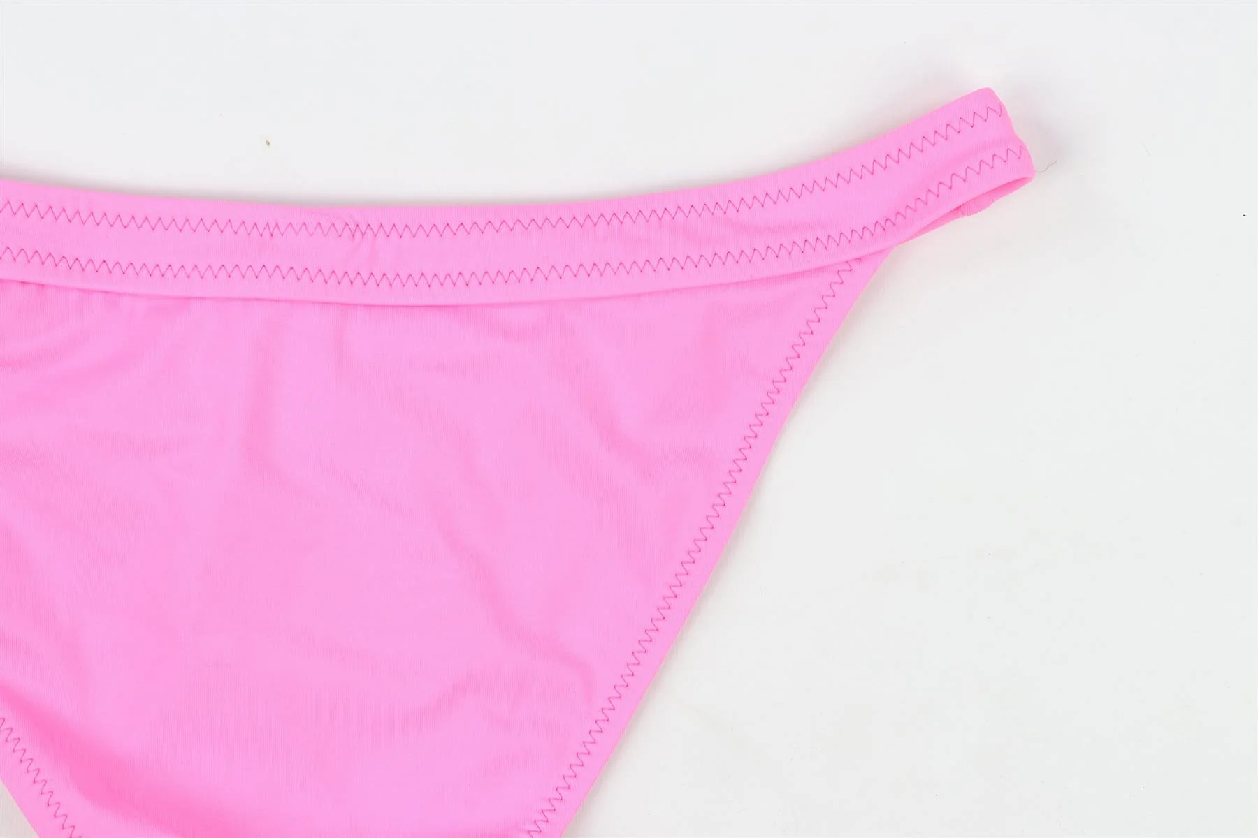 REDONE + SOLID STRIPED PINK BIKINI SMALL - Image 5