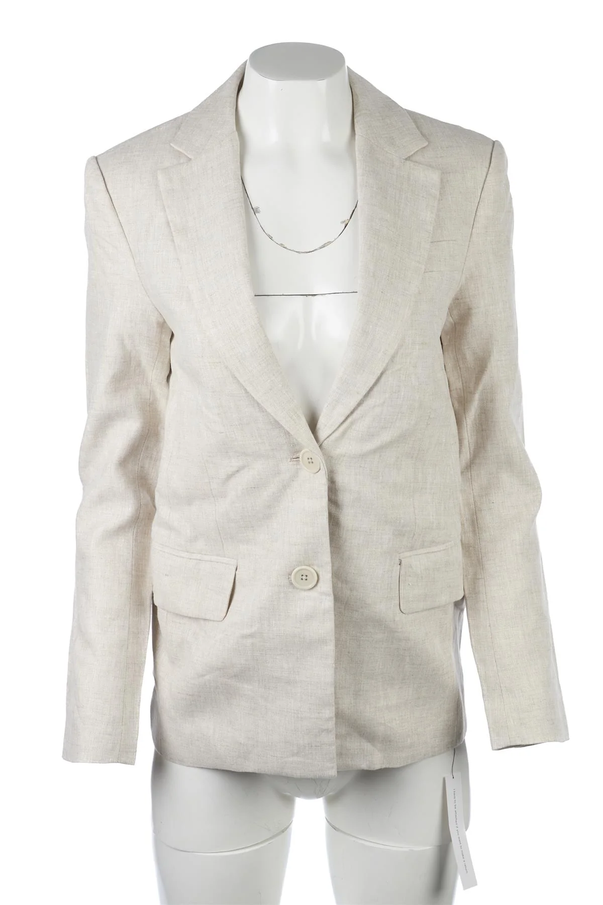 REFORMATION BEIGE LINEN BLAZER XSMALL - Image 2