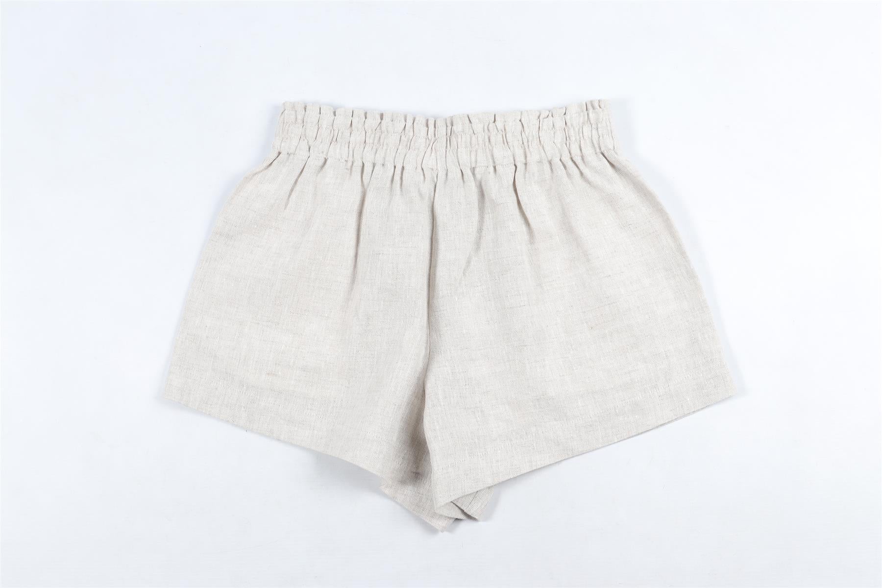 REFORMATION BEIGE LINEN SHORTS XSMALL - Image 4