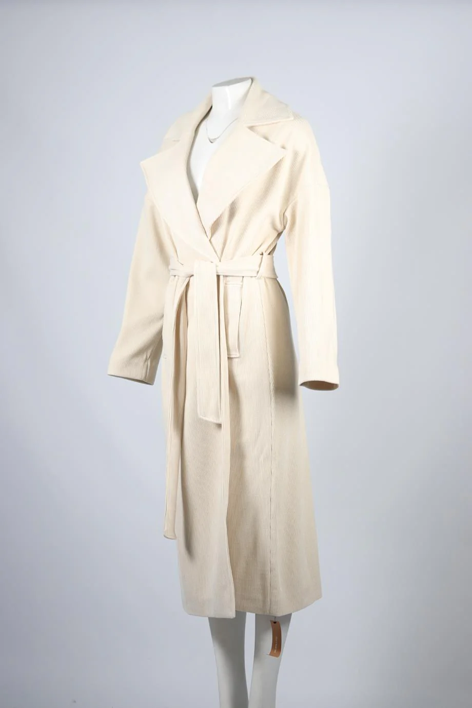 REFORMATION BELTED CORDUROY COAT SMALL - Image 3