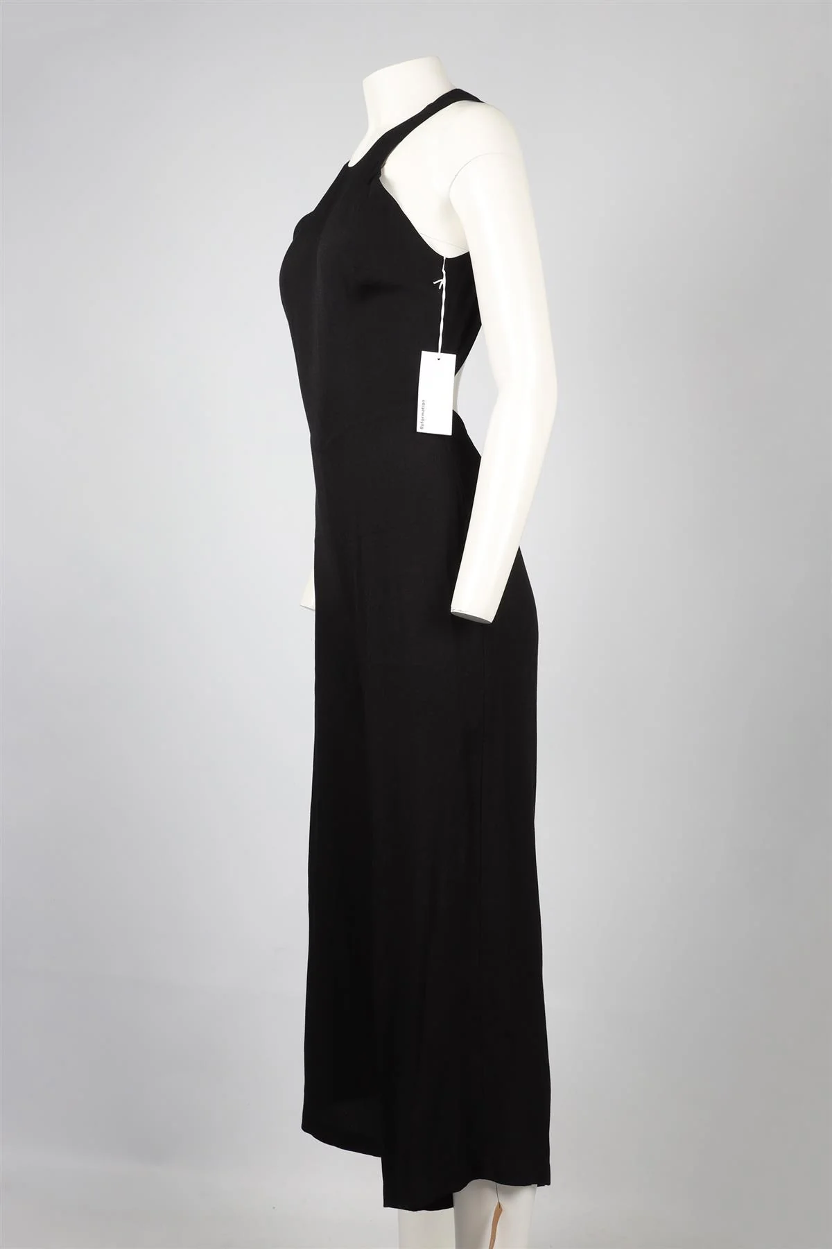 REFORMATION BLACK CREPE JUMPSUIT US 2 UK 6 - Image 3