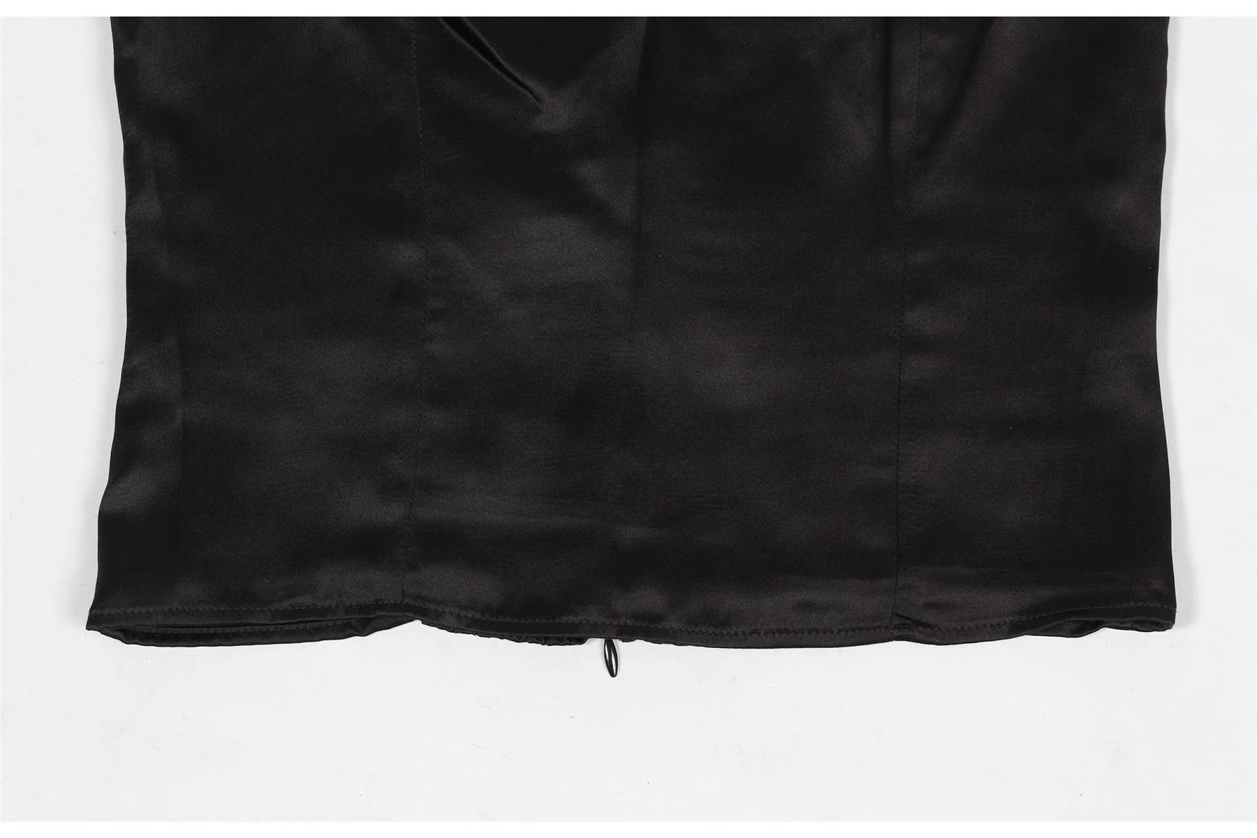 REFORMATION BLACK CROPPED SILK TOP US 0 UK 4 - Image 3