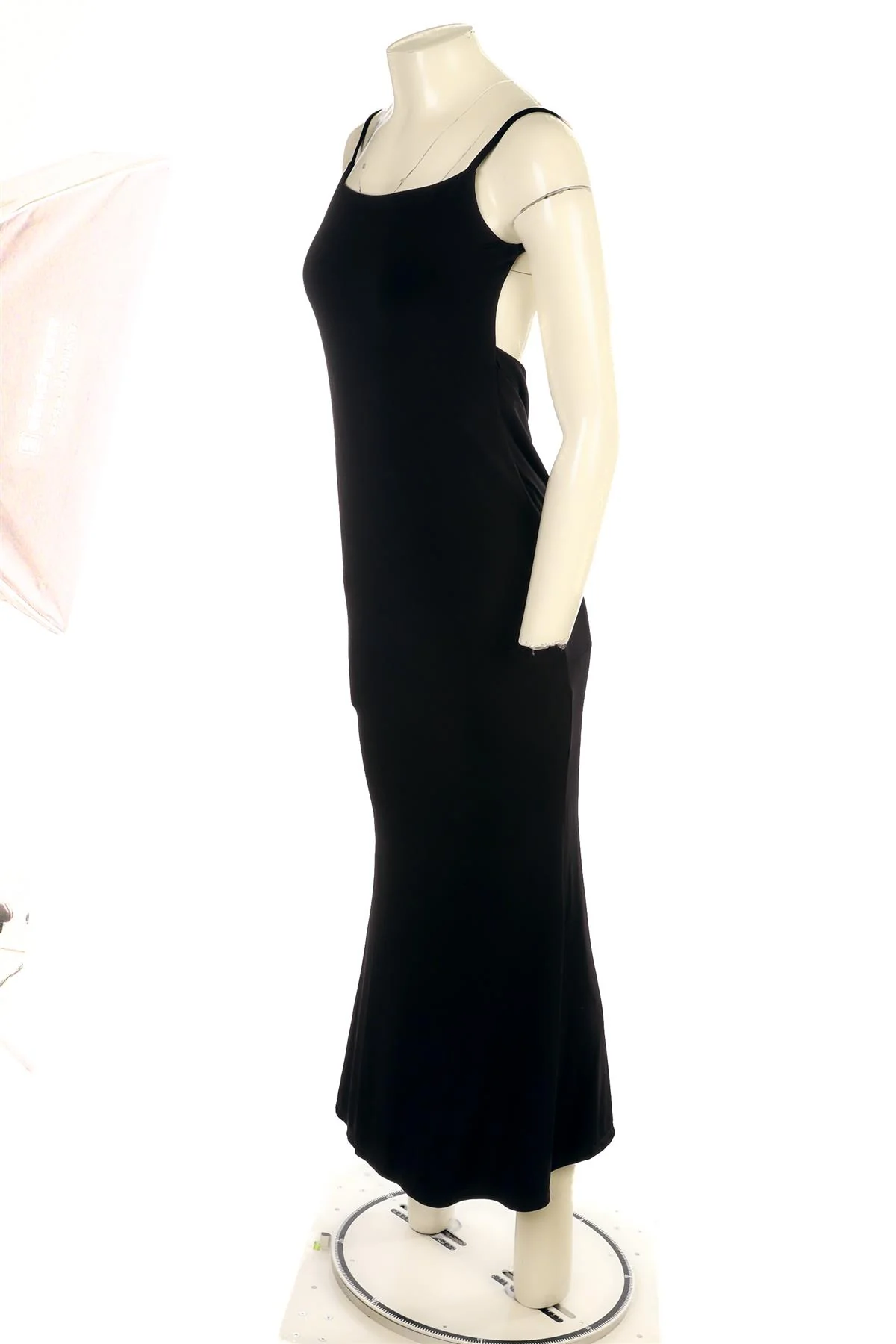 REFORMATION BLACK JERSEY MAXI DRESS SMALL - Image 3