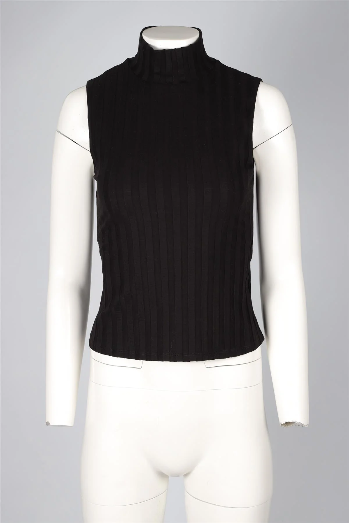 REFORMATION BLACK JERSEY TOP SMALL - Image 2