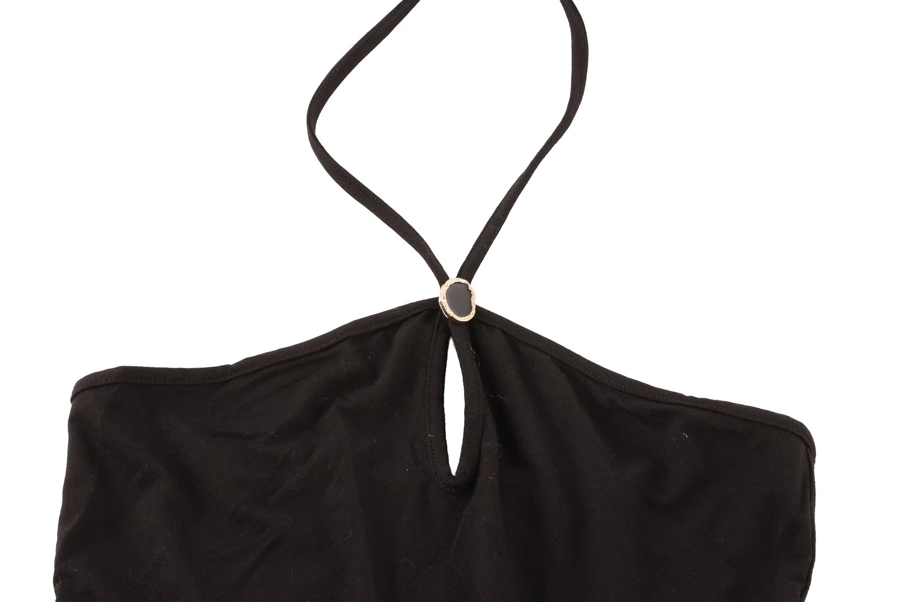 REFORMATION BLACK JERSEY TOP SMALL - Image 3