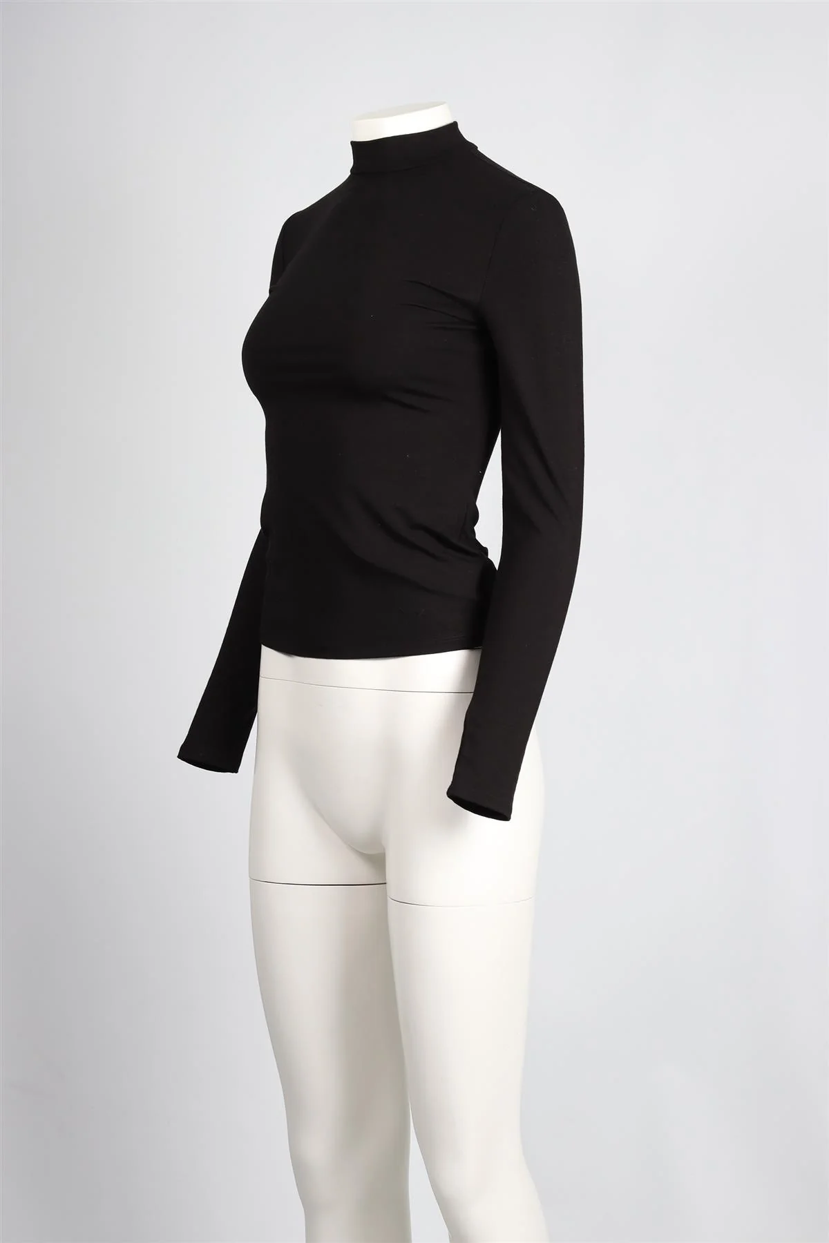 REFORMATION BLACK JERSEY TOP SMALL - Image 3