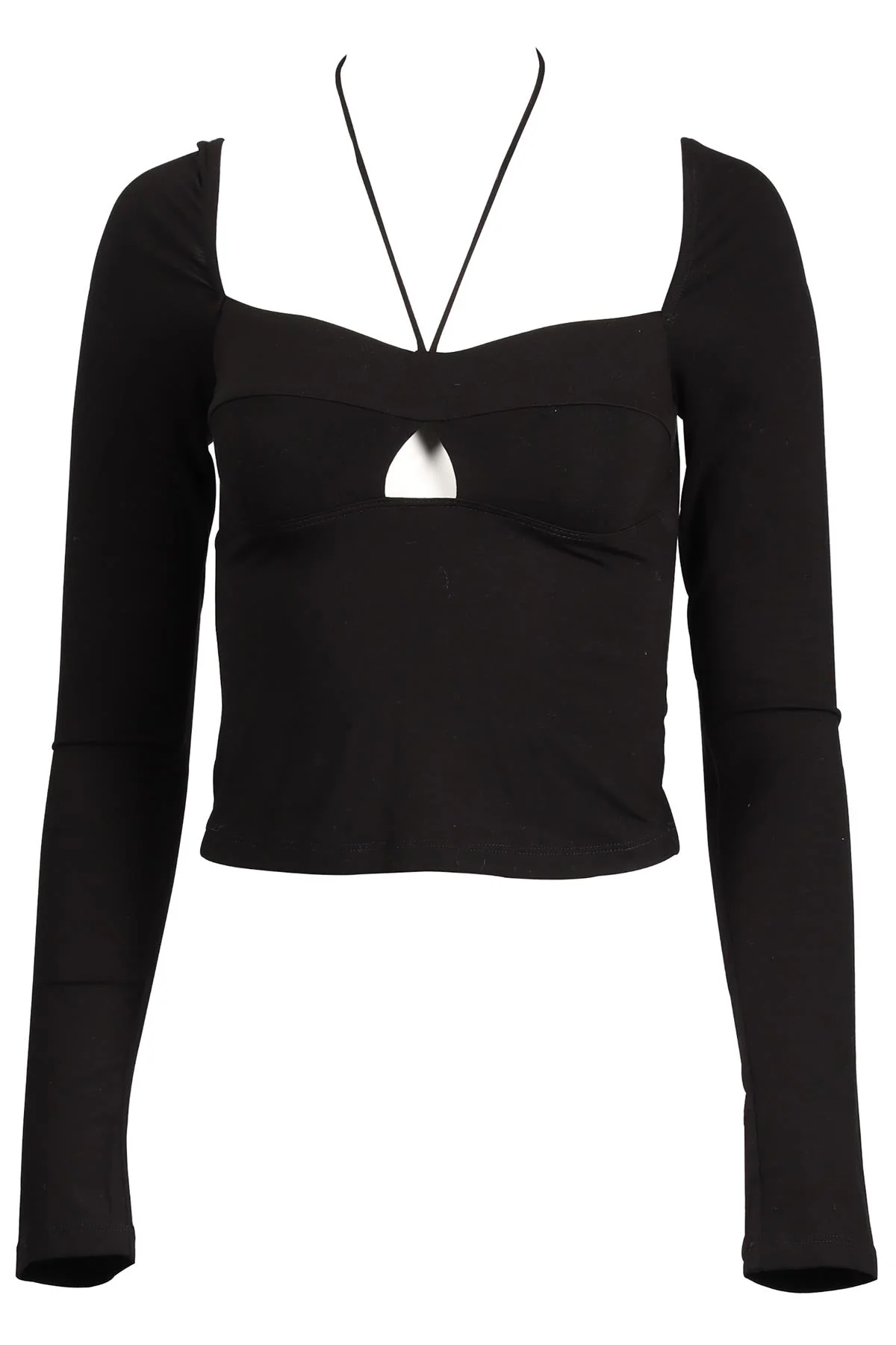 REFORMATION BLACK JERSEY TOP XSMALL - Image 5