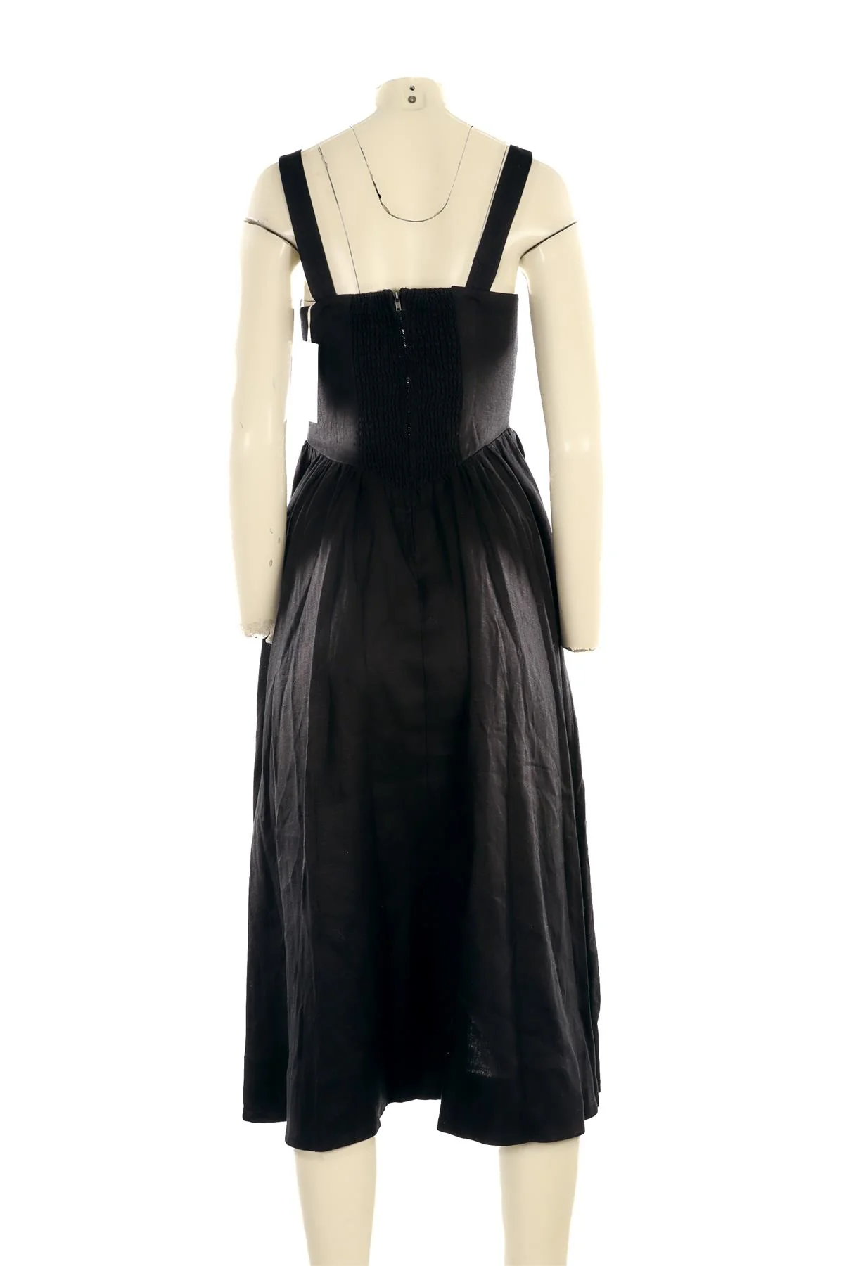 REFORMATION BLACK LINEN MAXI DRESS US 2 UK 6 - Image 4