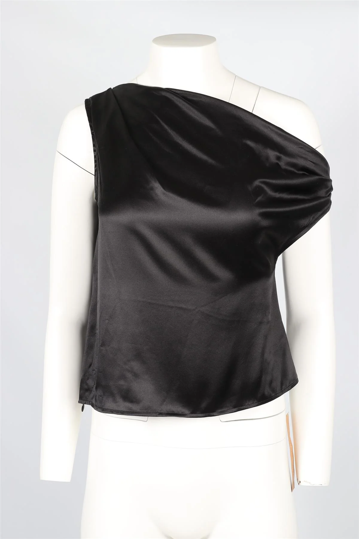 REFORMATION BLACK SILK TOP US 0 UK 4 - Image 2